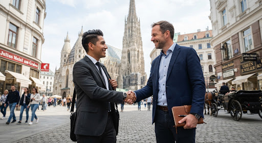 Daniel and Mateo meeting in Vienna