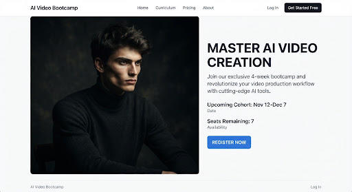 Moody cinematic portrait of a young male model with sharp cheekbones wearing a black turtleneck under high contrast chiaroscuro studio lighting
